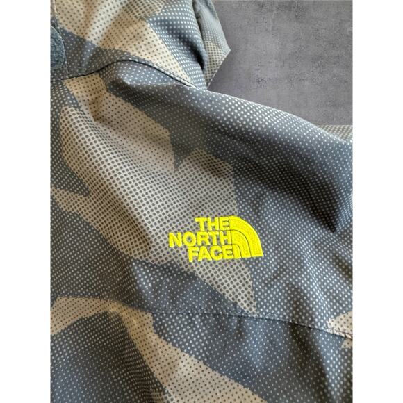 The North Face HyVent Rain Jacket Blue Camo Hooded Full Zip Lightweight Boys XL - Picture 4 of 11
